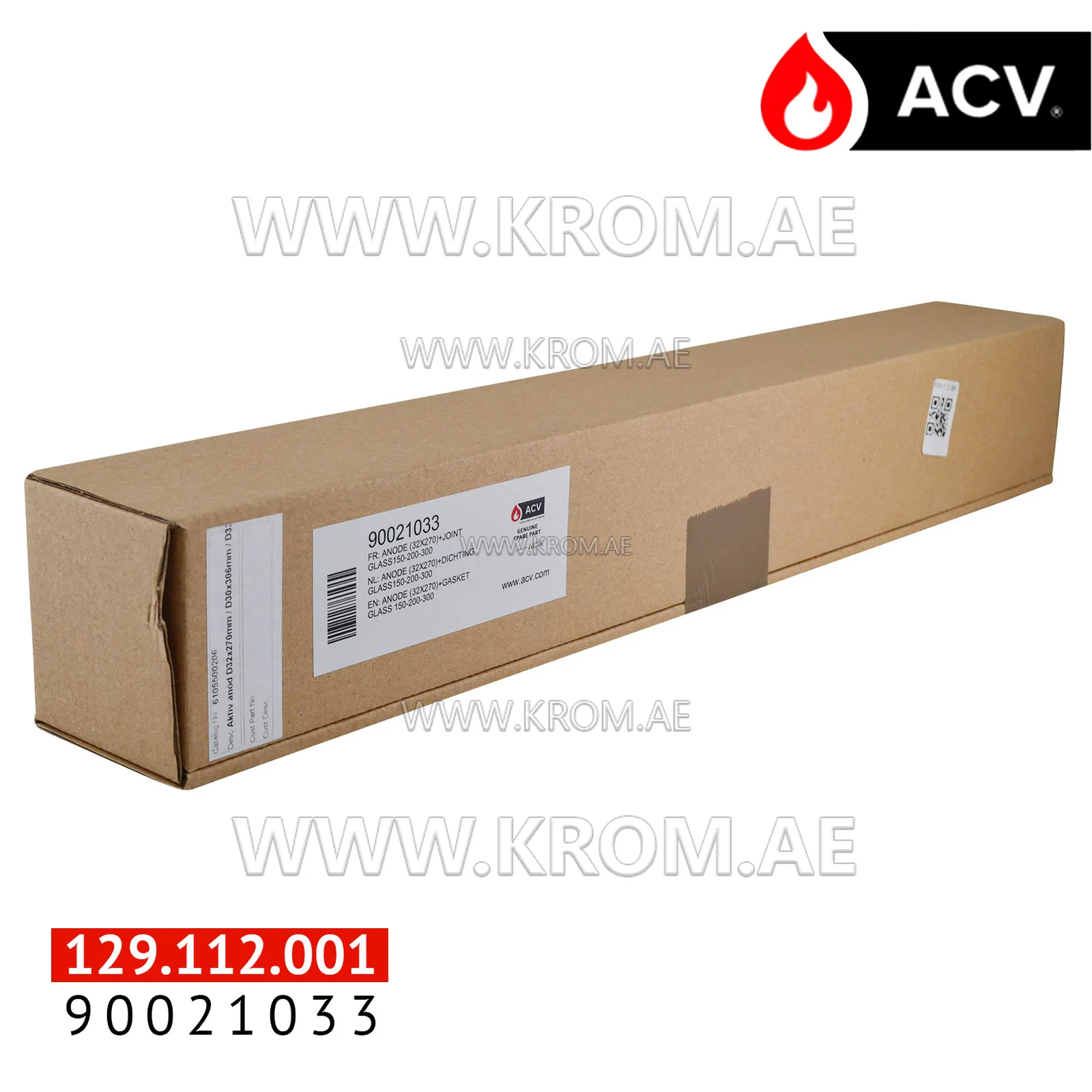 Groupe Atlantic Manufacturing Belgium 90021033 anode