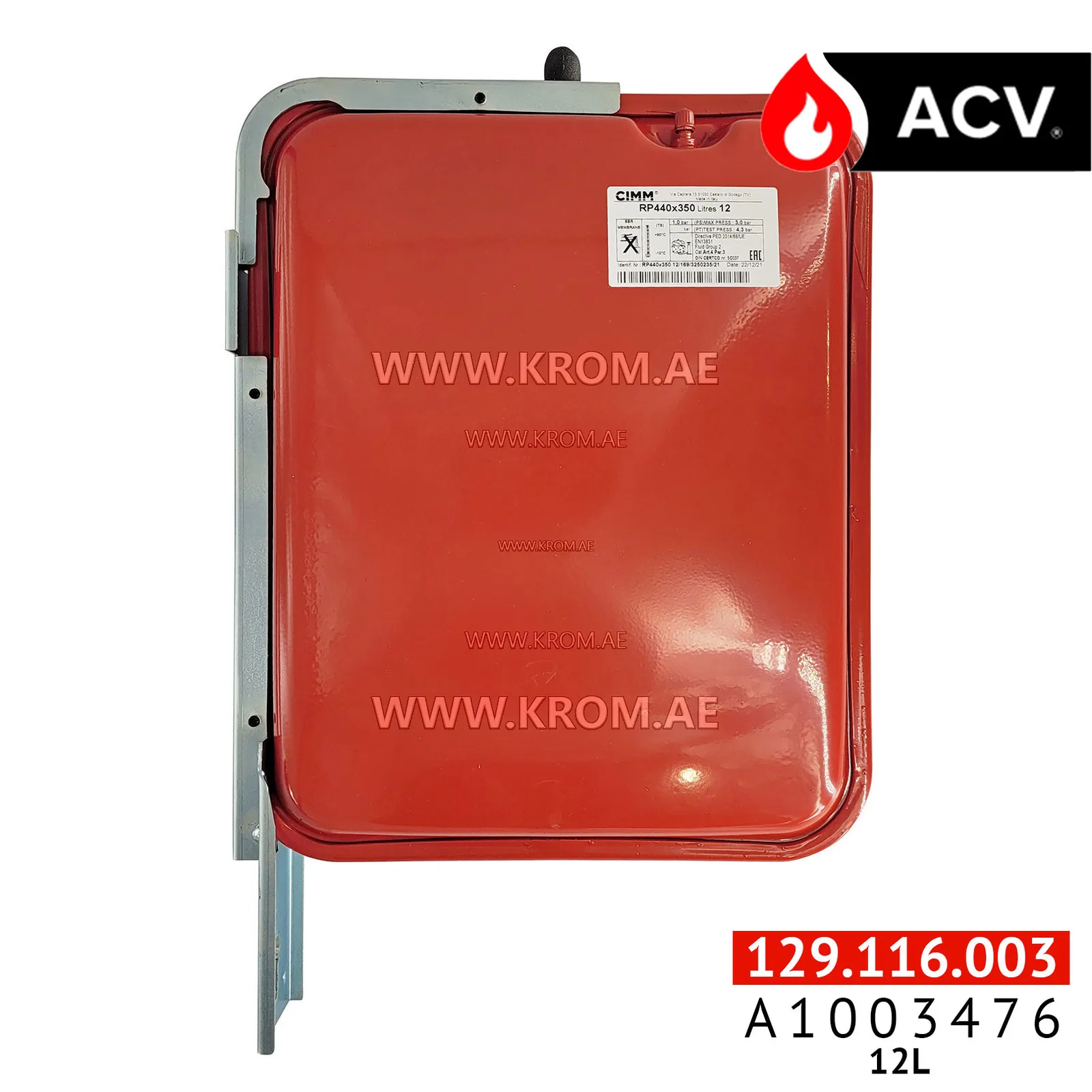 ACV A1003476 kit expansion vessel p MK3 MK2.75