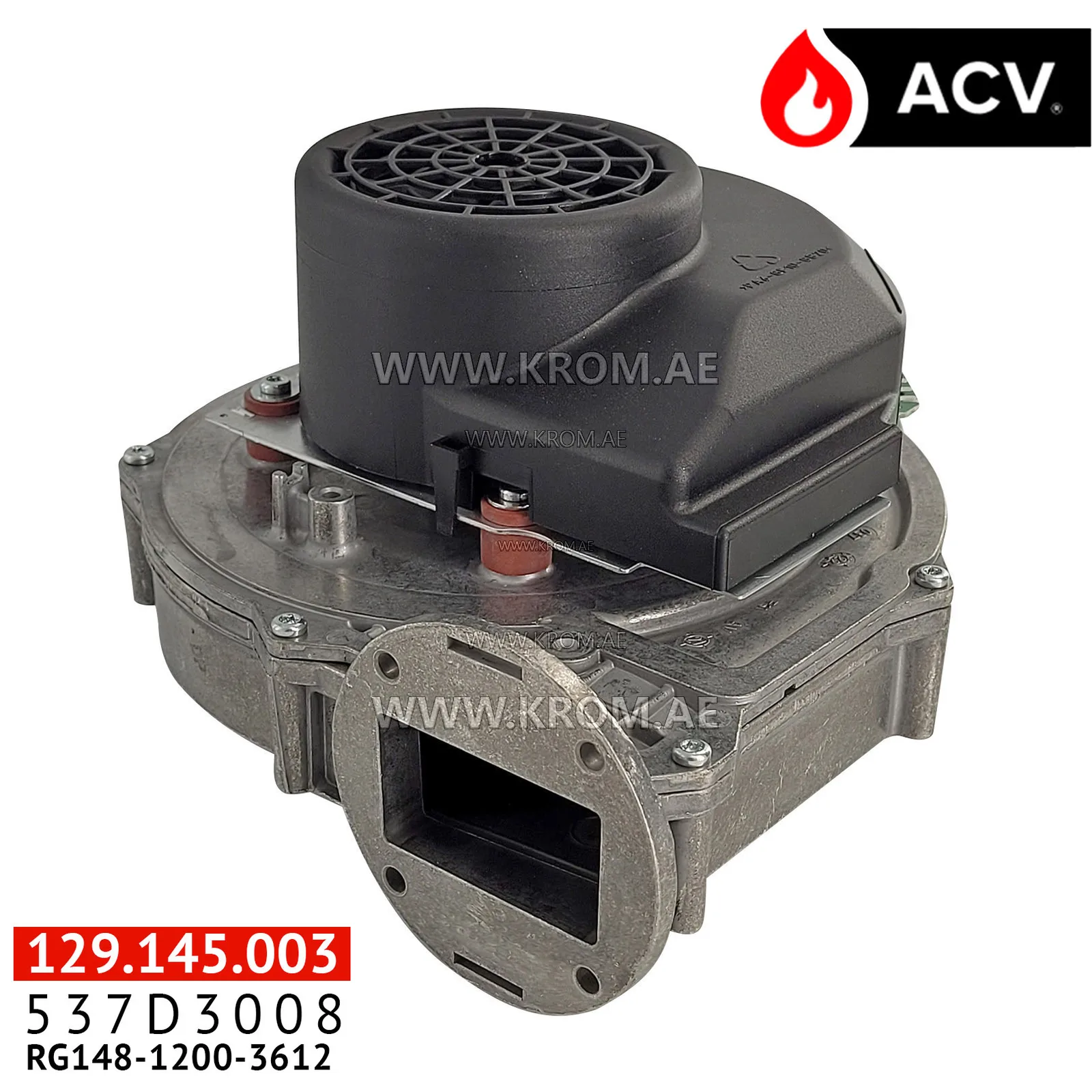 ACV 537D3008 fan RG148-1200-3612 + pot. + cooling prop.