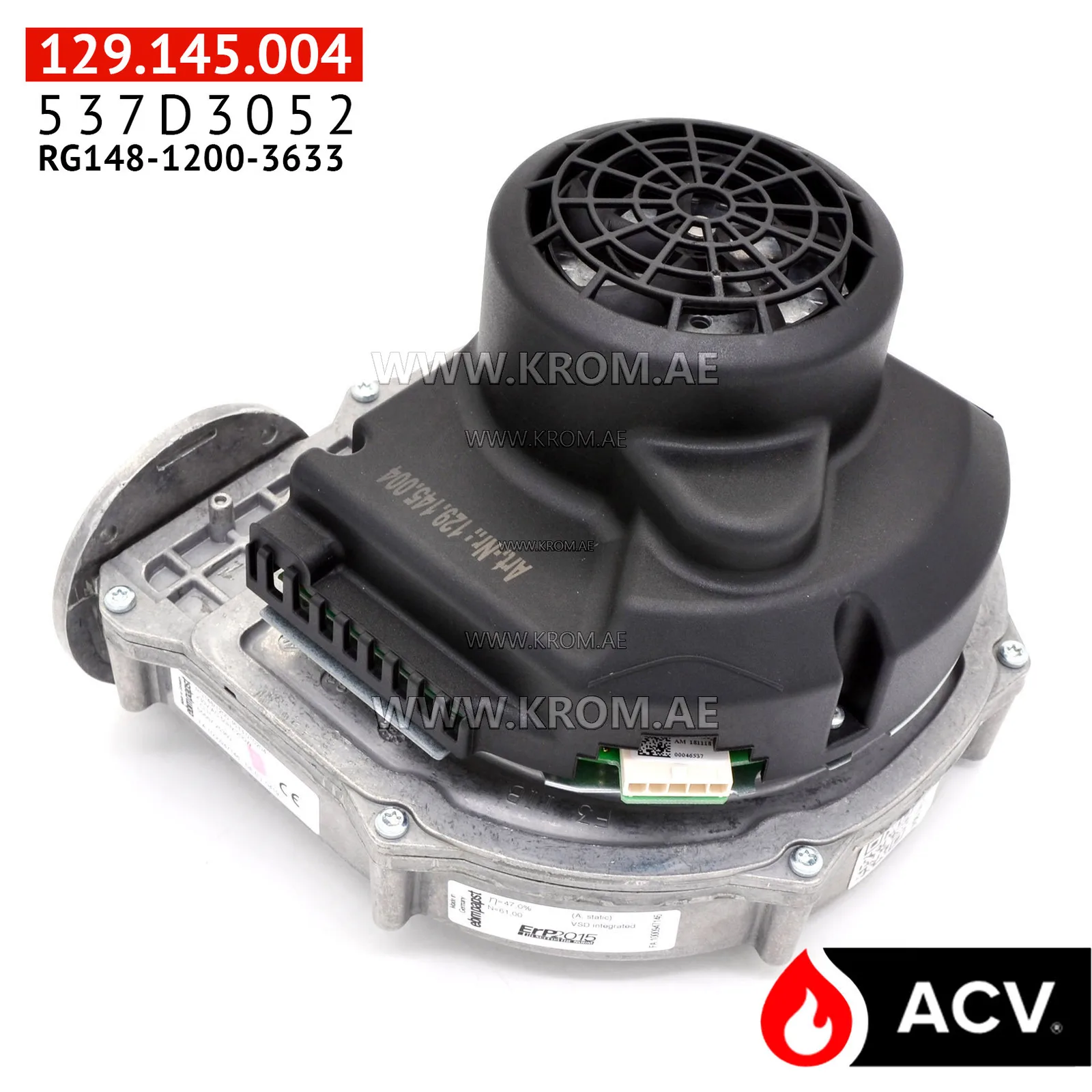 ACV 537D3052 fan RG148-3633 p75 V14
