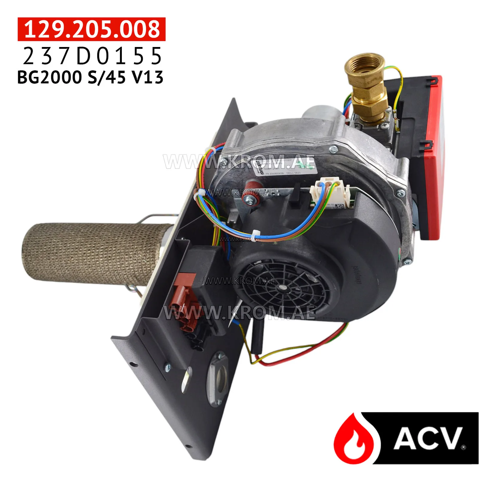 ACV BG2000 S/45 V13 gas block burner 237D0155