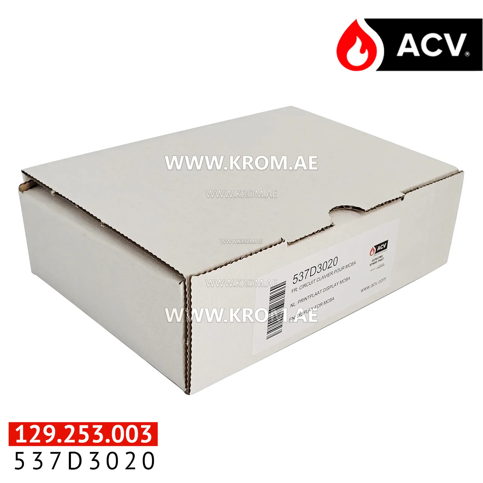 ACV 537D3020 printed circuit display for MCBA
