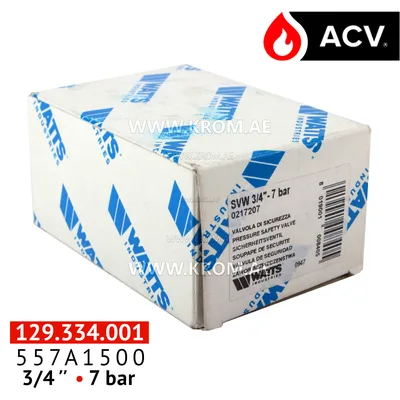 ACV 557A1500 safety valve 7bar 3/4
