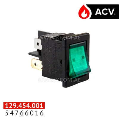 ACV 54766016 switch 2p green
