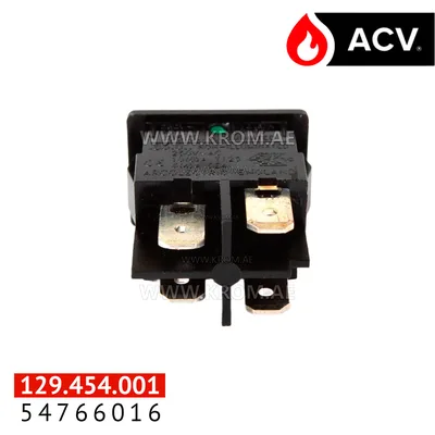 ACV 54766016 switch 2p green