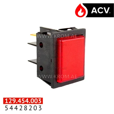 ACV 54428203 indicator lamp, rectangular 220 v