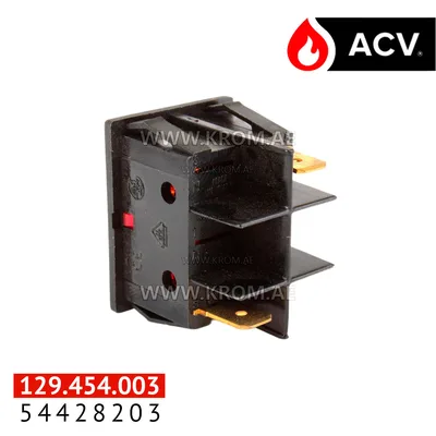 ACV 54428203 indicator lamp, rectangular 220 v