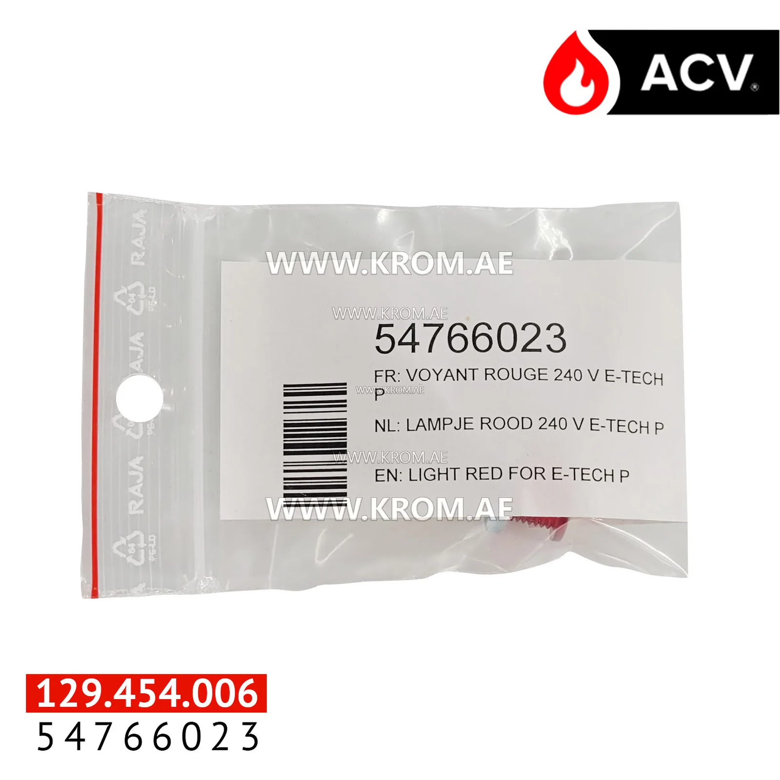 ACV 54766023 light red for E-Tech p
