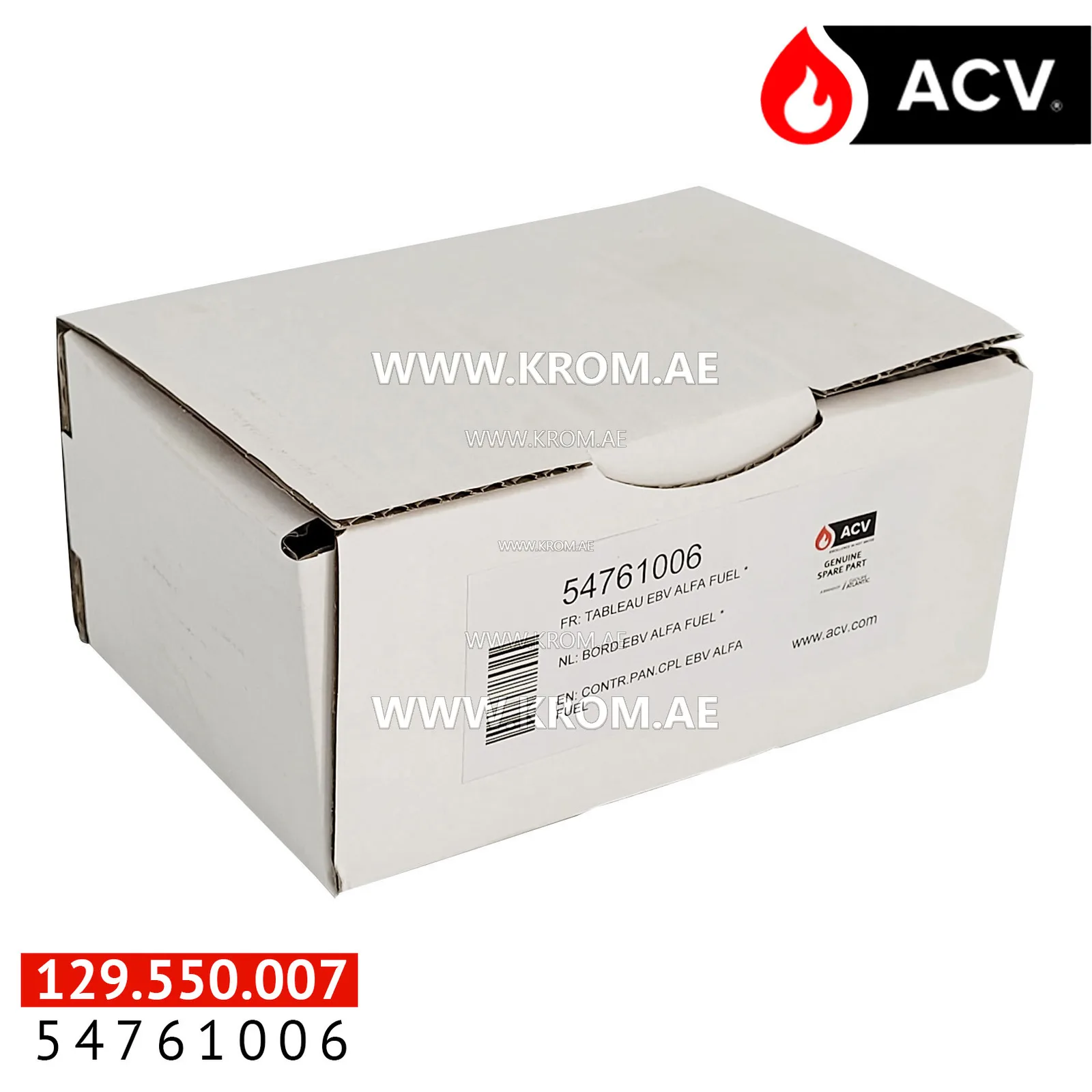 ACV 54761006 control panel CPL EBV ALFA fuel