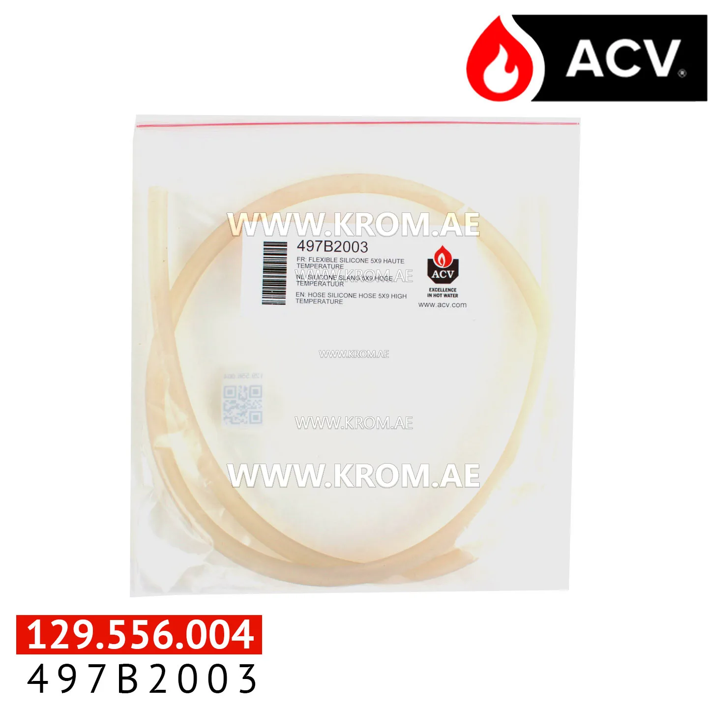 ACV 497B2003 hose silicone hose 5x9 high temperature