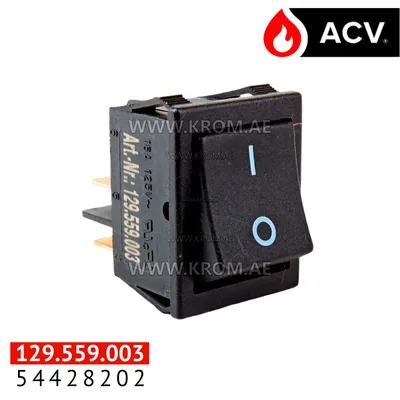 ACV 54428202 switch on/off, not illuminated