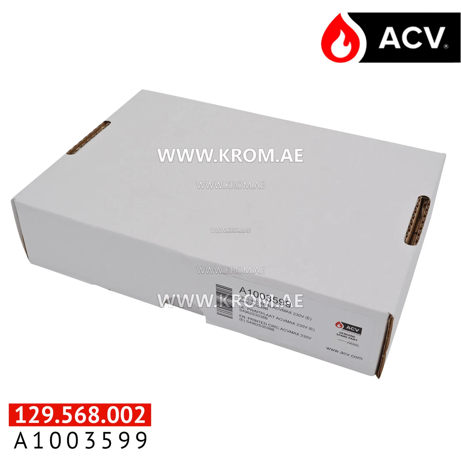 ACV A1003599 printed circuit acvmax 230V (e) s4962s3038b