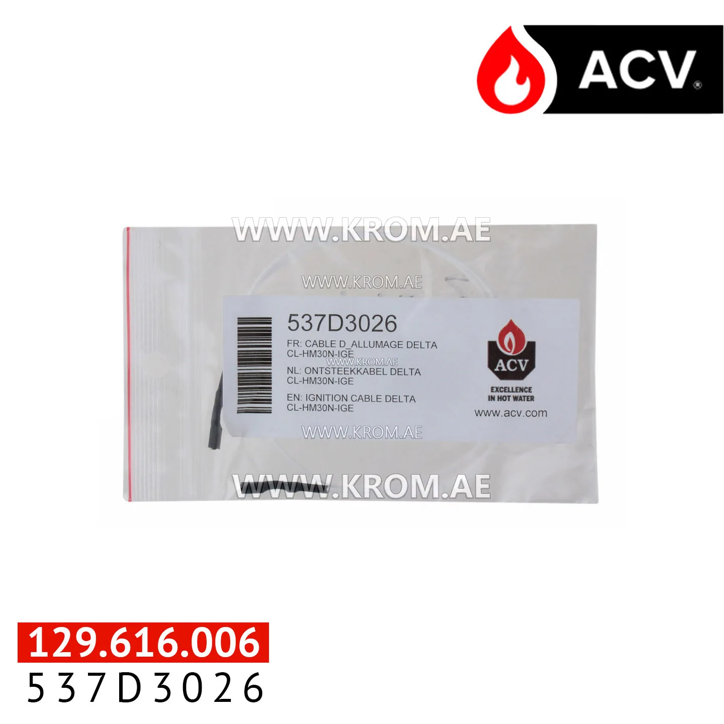 ACV 537D3026 ignition cable DELTA cl-hm30N-ige