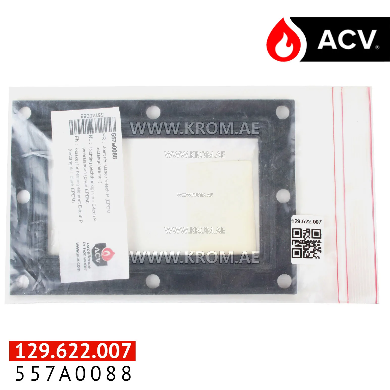 ACV 557A0088 gasket heating element E-Tech p (EPDM)