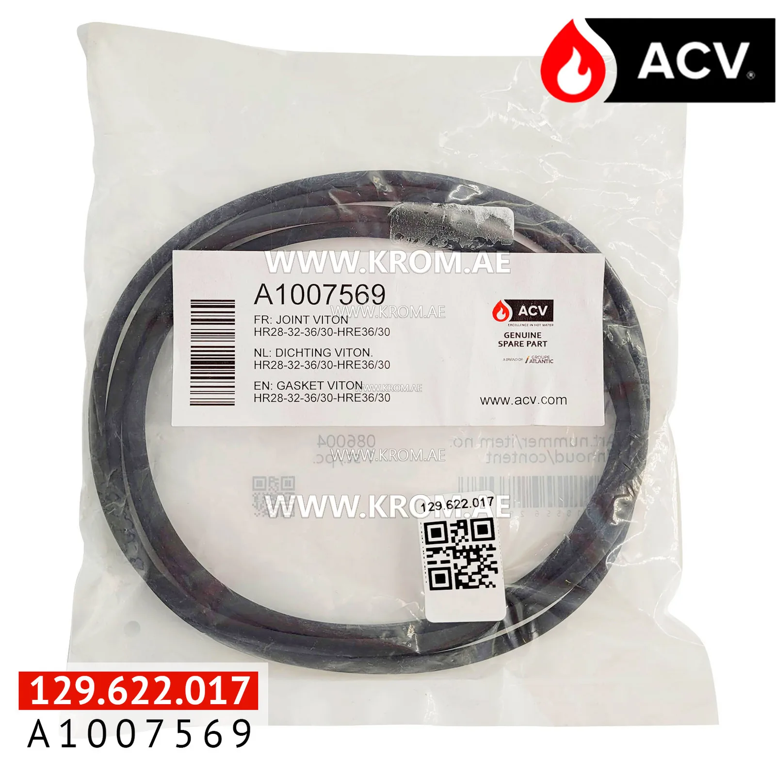 ACV A1007569 gasket viton HR28-32-36/30-hre36/30