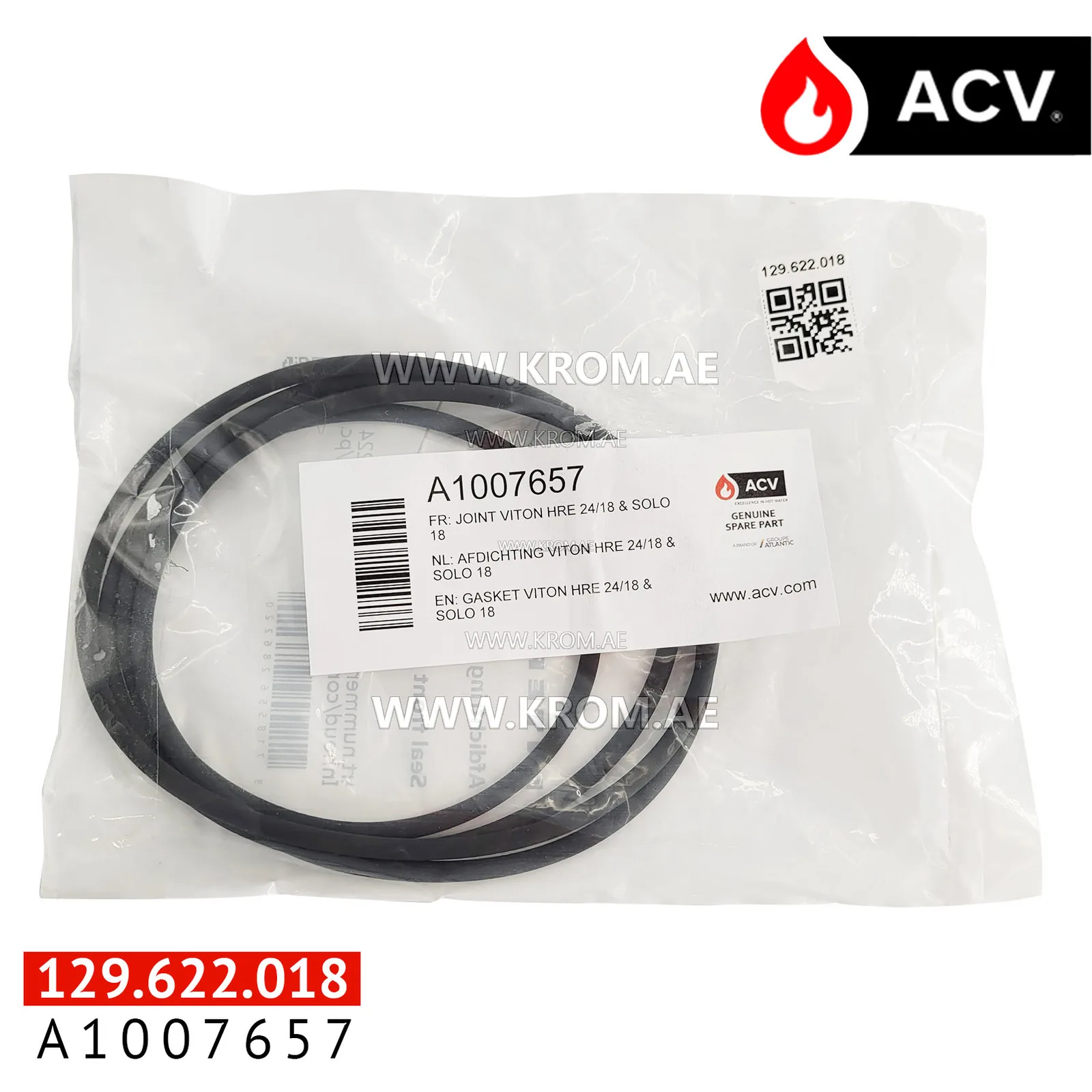 ACV A1007657 gasket viton HRE 24/18 Solo 18