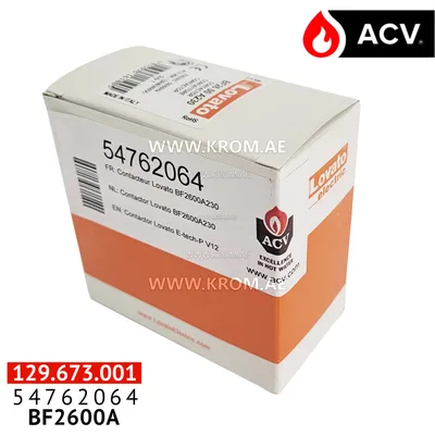 ACV 54762064 contactor lovato E-Tech-p V12