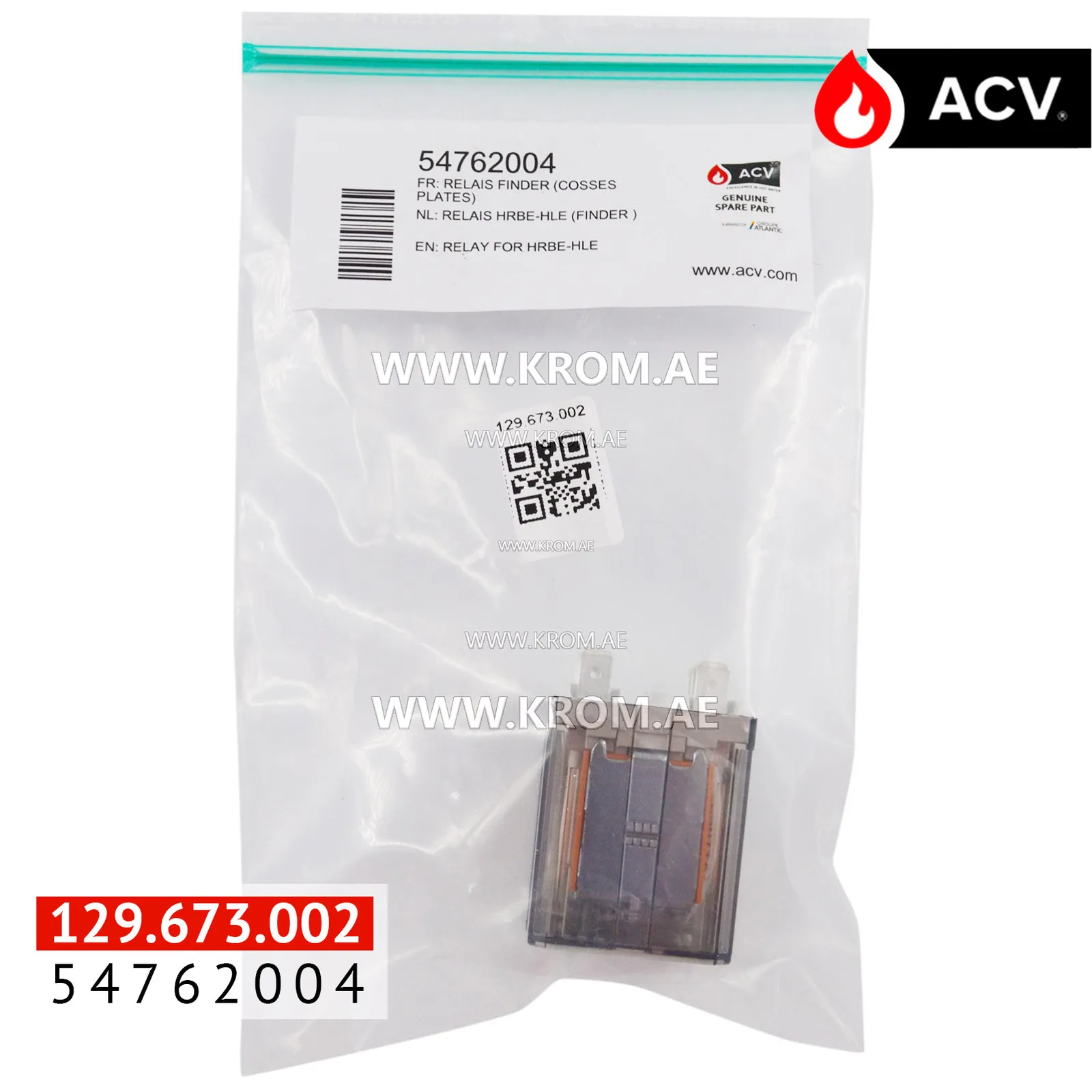ACV 54762004 relay for HRbe-HLE