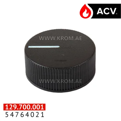 ACV 54764021 knob for thermostat, white line