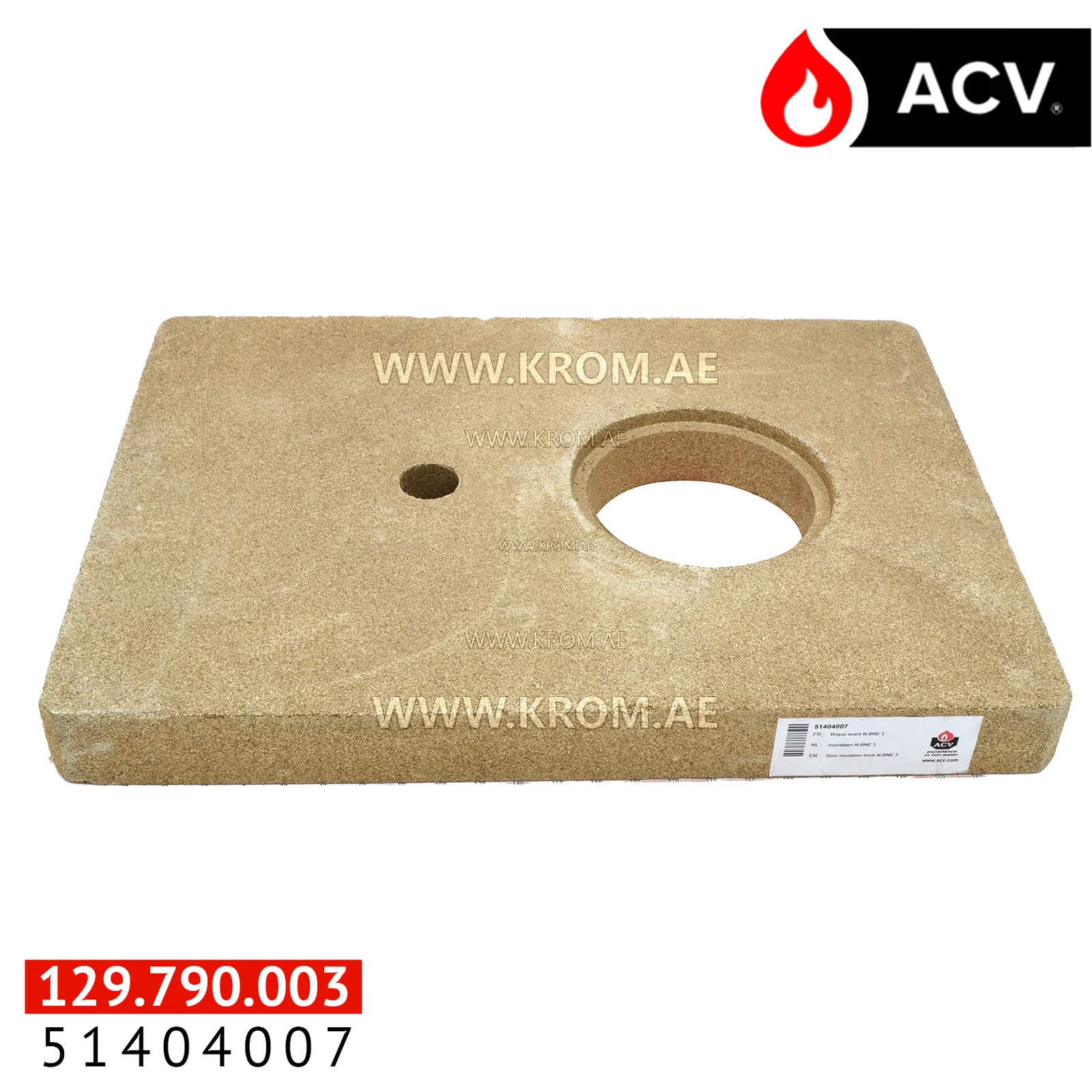 ACV 51404007 door insulation brick N-BNE3