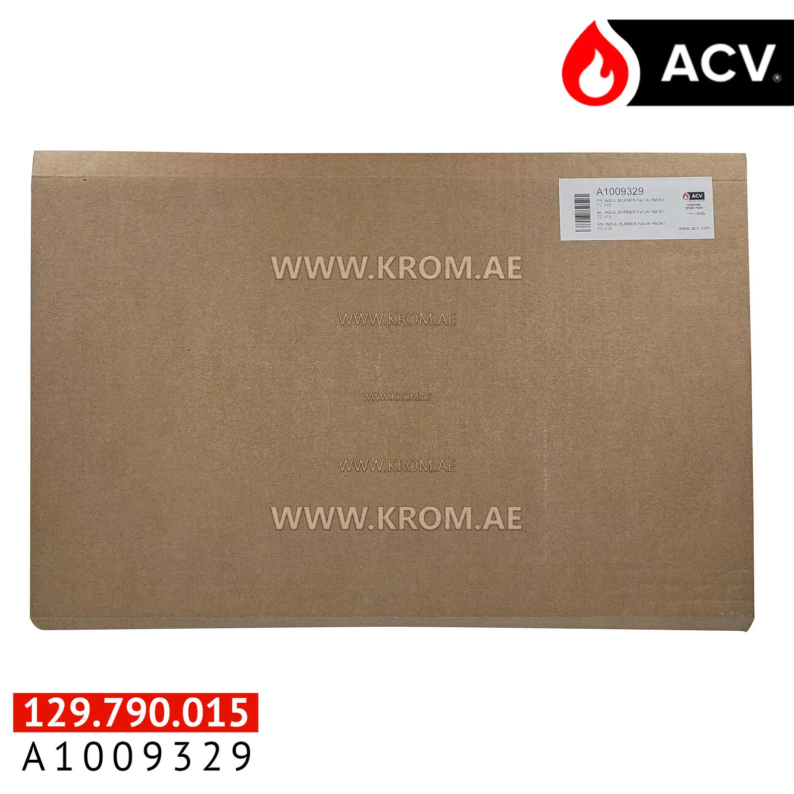 ACV A1009329 insulated burner FeCrAl HM BO TC V15