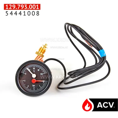 ACV 54441008 combined to/pressgauge 0-4 bar 0-120C