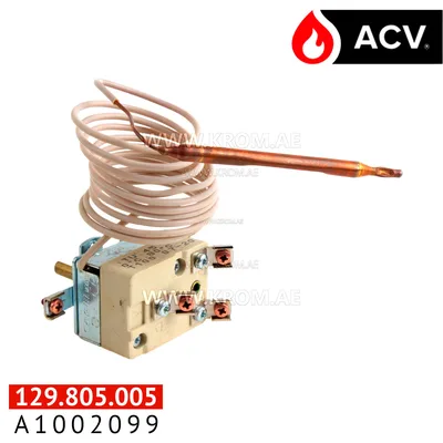 ACV A1002099 thermostat 0-80o cap1500 bulb6 tu-45-dtscrew