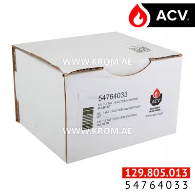 ACV 54764033 thermostat 15/22-78/85 cap3000 bulb6 dt