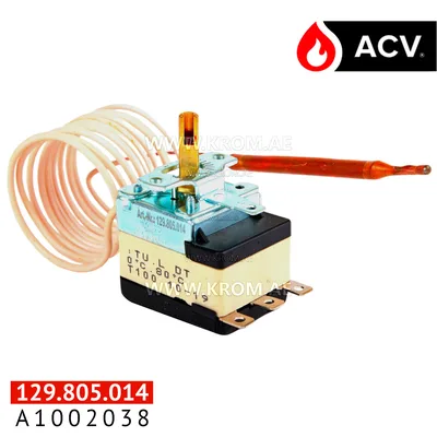 ACV A1002038 thermostat 0-80C cap1500 bulb6 TU-L-DT
