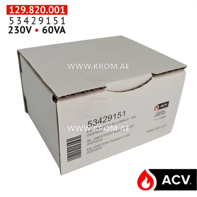 ACV 53429151 ignition transformer ebi 052f0030