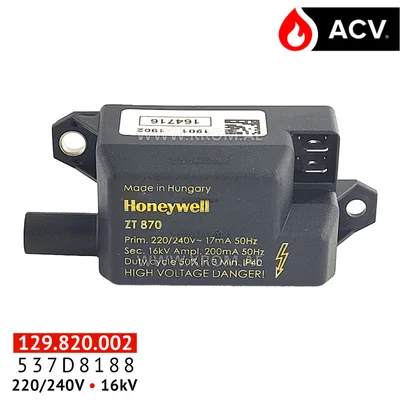 ACV 537D8188 ignition transformer ZT870 BG2000-s100
