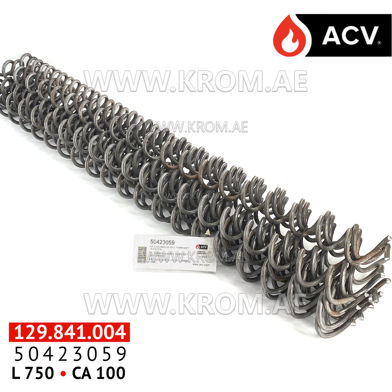 ACV 50423059 turbulators ca 100 l.750mm (16 pc)