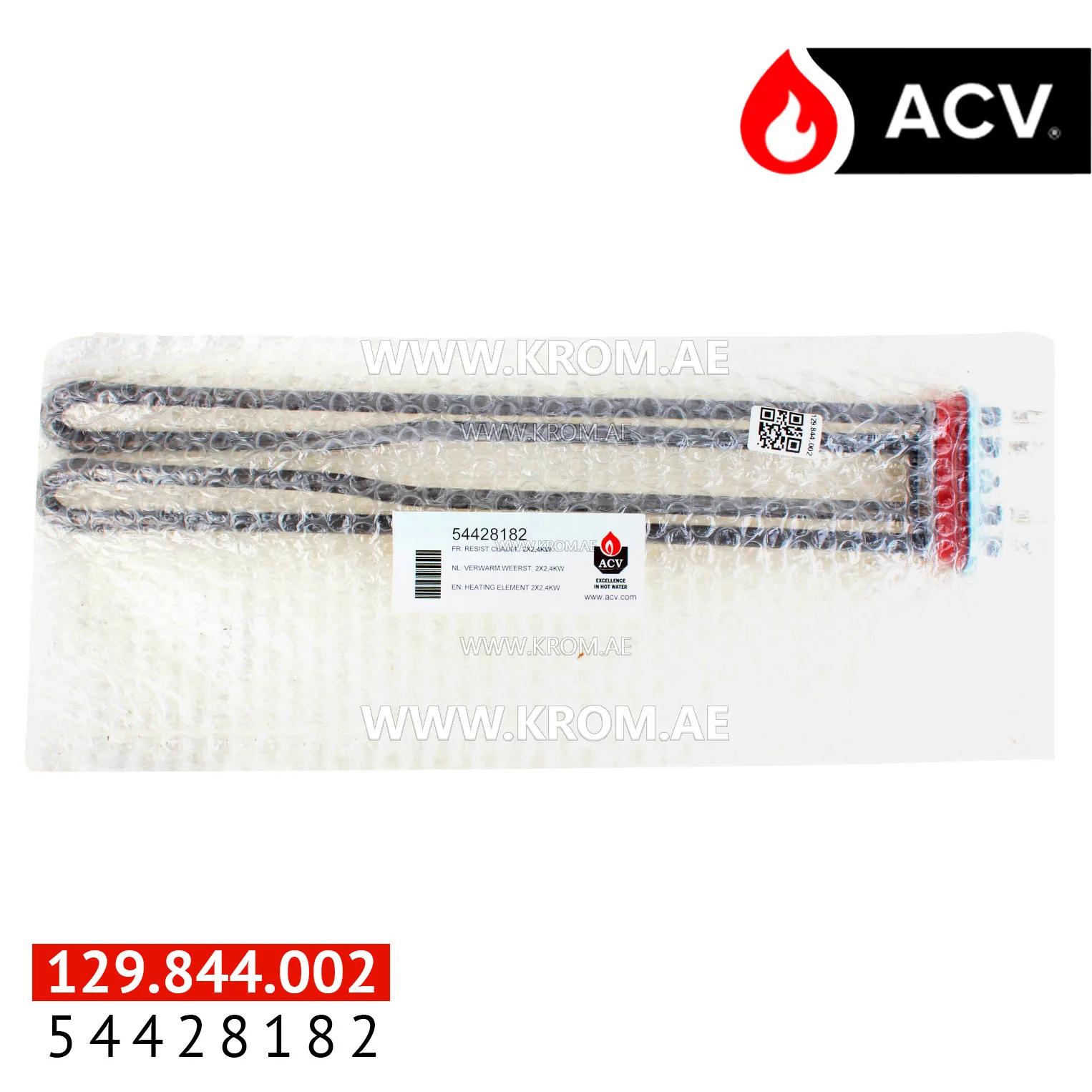 ACV 54428182 heating element 2x2,4kw