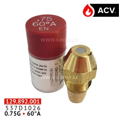 ACV 537D1026 nozzle Delavan a60 0.75g
