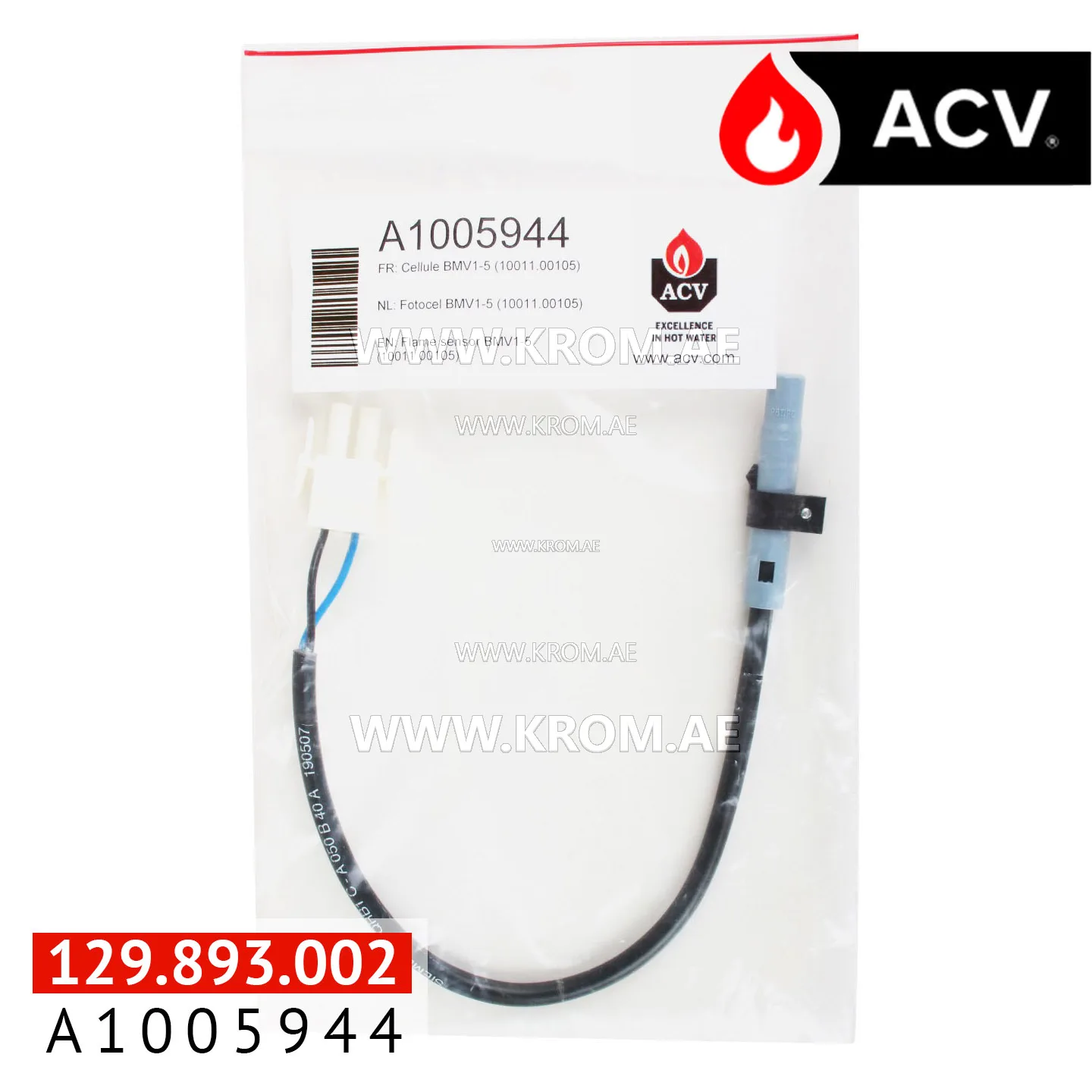 ACV A1005944 flame sensor BMV1-5 (100100.00105)