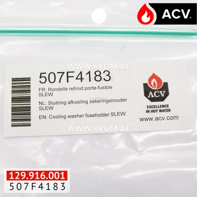 ACV 507F4183 cooling washer fuseholder SLEW