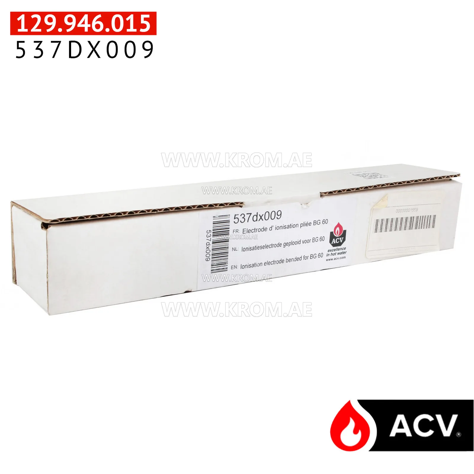 ACV 537DX009 electrode IONi.bent for bg60