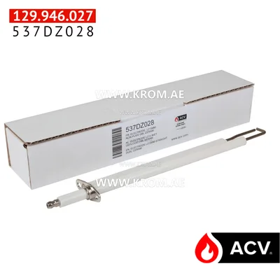 ACV 537DZ028 electrode l215mm straight dual ceram.