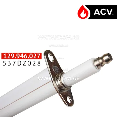 ACV 537DZ028 electrode l215mm straight dual ceram.