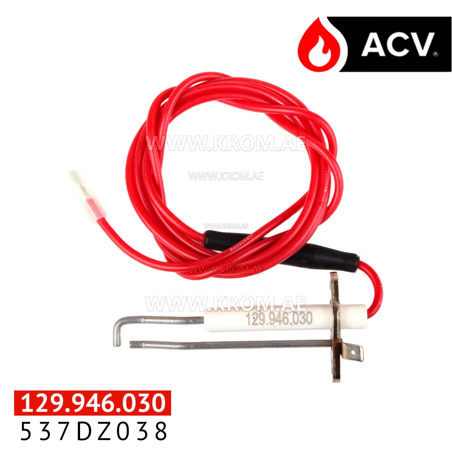 ACV 537DZ038 electrode 80-5-RH pr.mk3 long ceram.