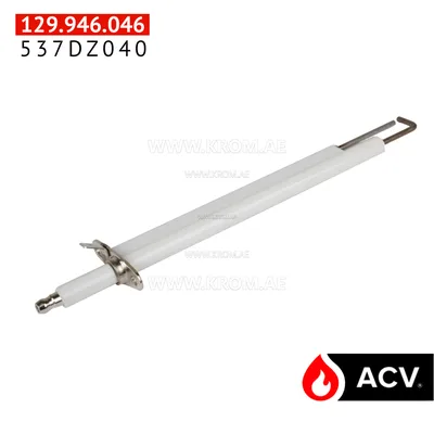 ACV 537DZ040 electrode 185mm straight dual ceram.