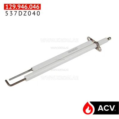 ACV 537DZ040 electrode 185mm straight dual ceram.