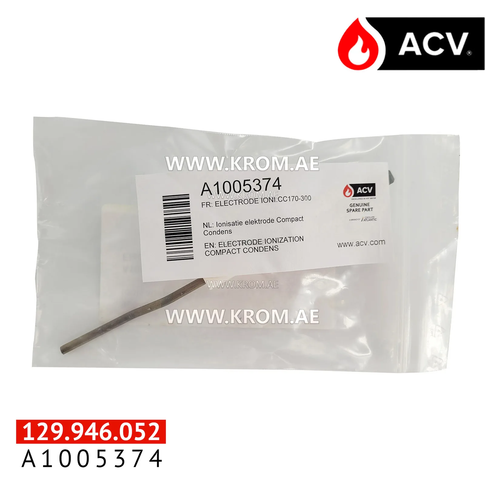 ACV A1005374 electrode ionisation compact condens
