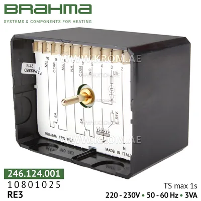 Brahma 10801025 RE3 flame relay