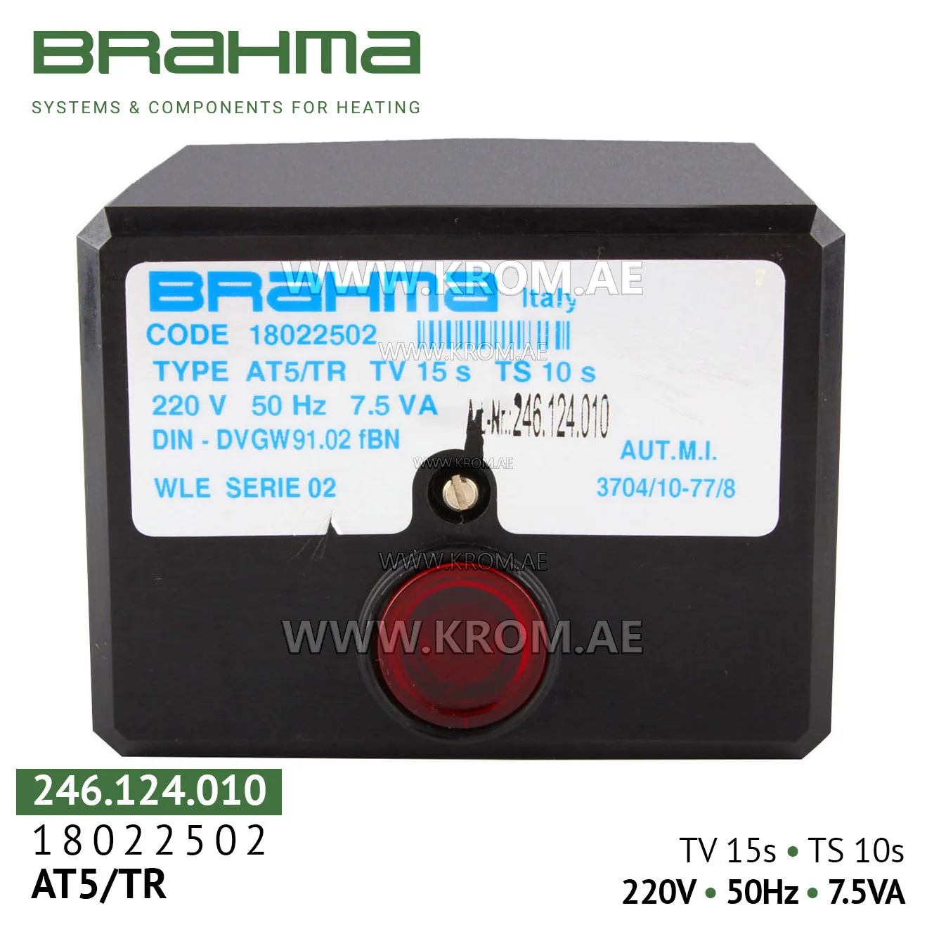 Brahma 18022502 AT5/TR control box