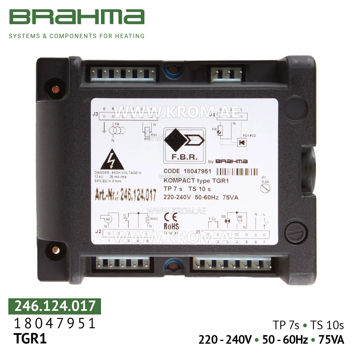 Brahma 18047951 TGR1 control box