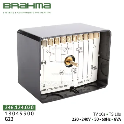 Brahma 18049300 G22 control box