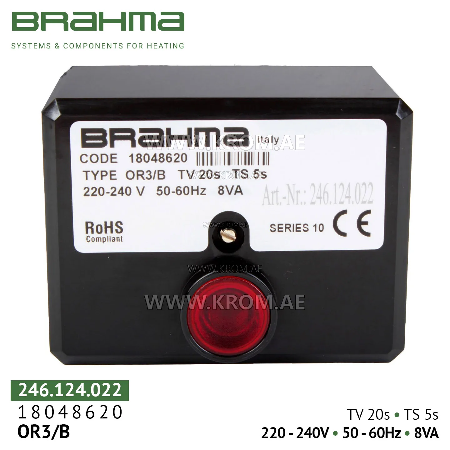 Brahma 18048620 OR3/B control box