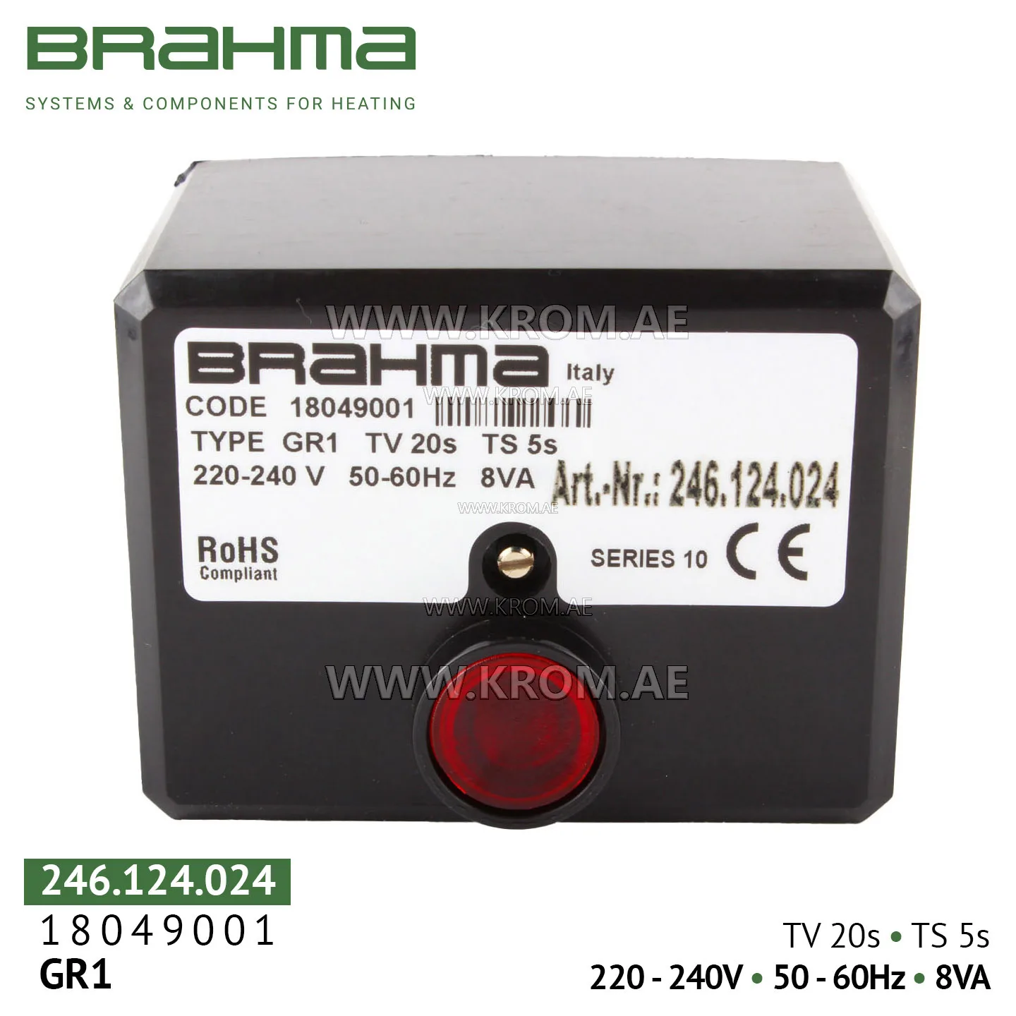 Brahma 18049001 GR1 control box
