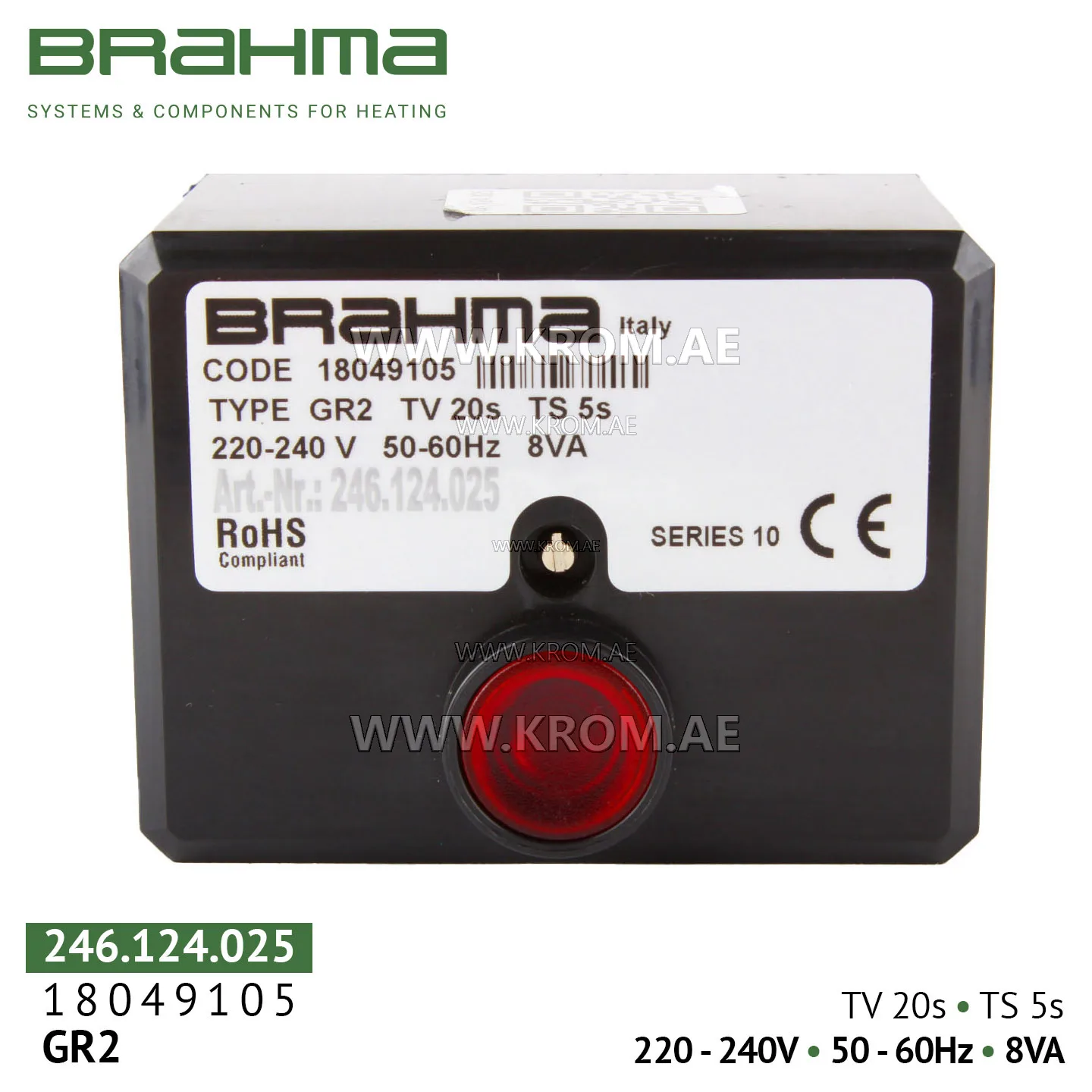 Brahma 18049105 GR2 control box